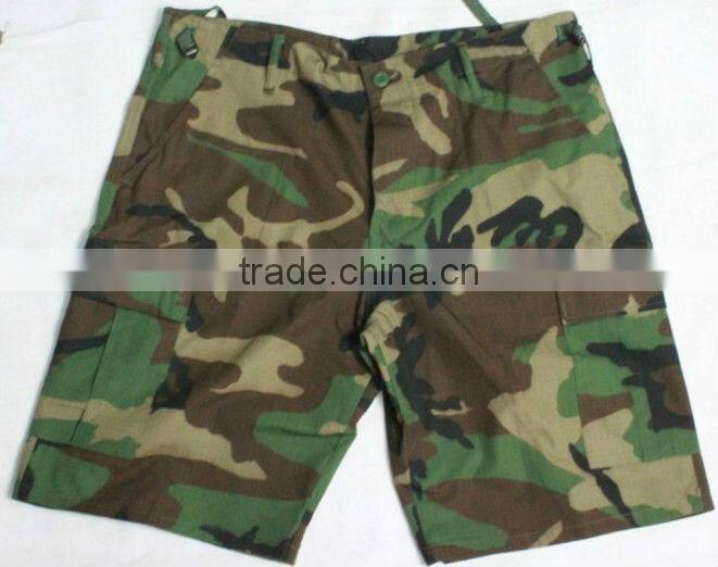 Men's 65%polyester 35%cotton camouflage military short