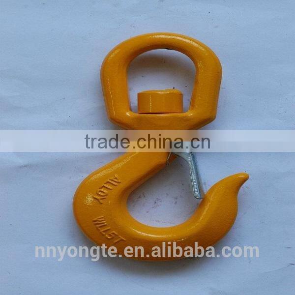 Galvanized G80 Swivel Hoist Hook With Latch