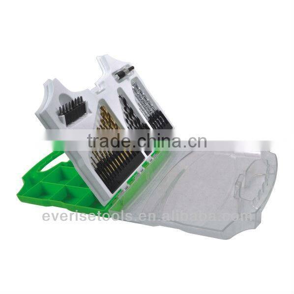 74pcs combination drill bit set in plastic case