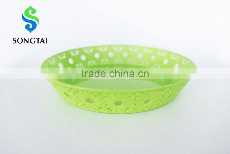 2016 New plastic pp circular fruit tray with sunflower