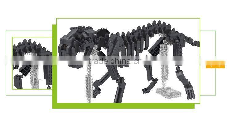 Best selling DIY toys building blocks skeleton model dinosaur puzzle