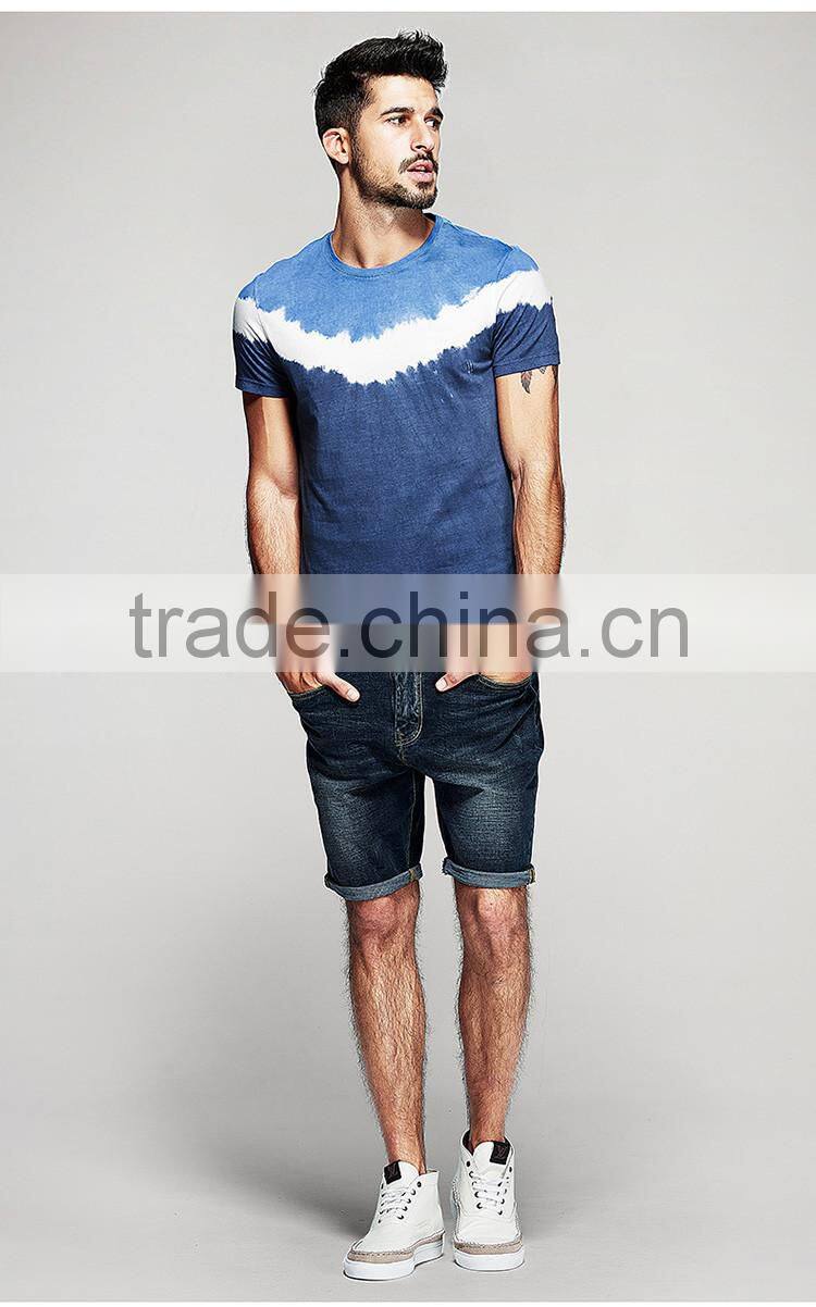 Men's Tie Dye T-shirt, cotton jesery T-shirt, customized logo t-shirt