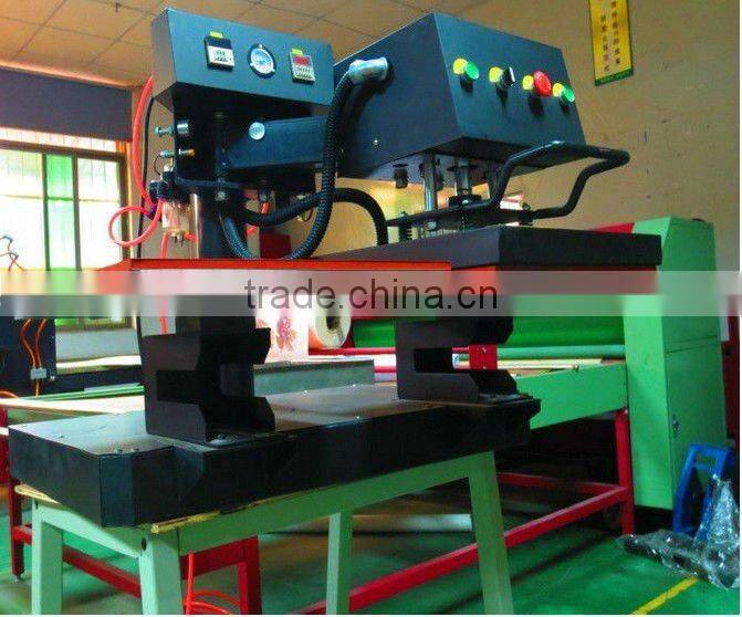 swing head double stations pneumatic heat press machine for sale, CE approved