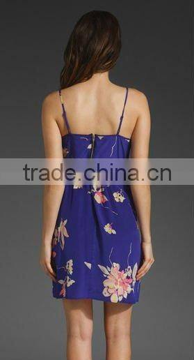 wrap dress!fashionable!12DR057 2012 Summer Popular Flower Casual Printed Ladies dress,garment manufacturer with own factory