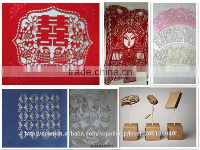 small size mini jq-4030 paper laser cutter destop laser machine