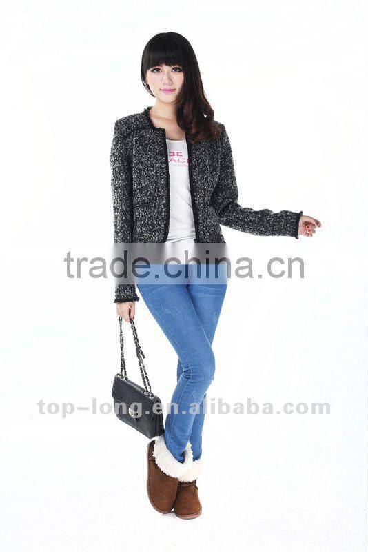 2012 woolen winter jacket fashion clothing for women