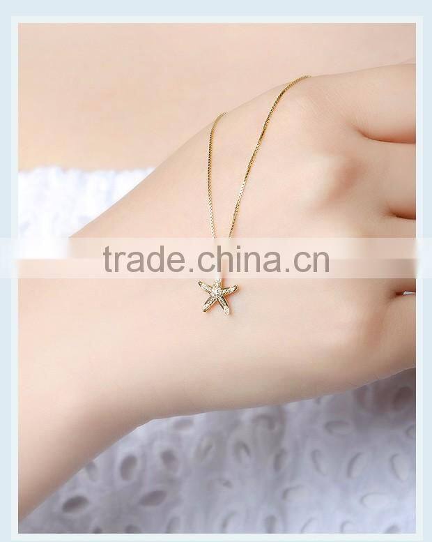 Specialize Meaningful Pendant Star Necklace 9K Gold Price