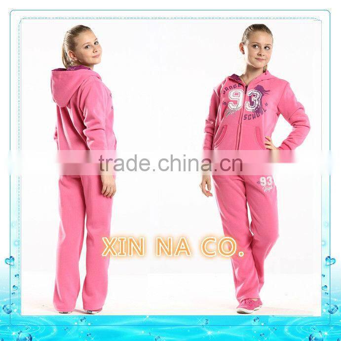 2015 latest design cheap fleece sets wholesale childrens clothes for girl
