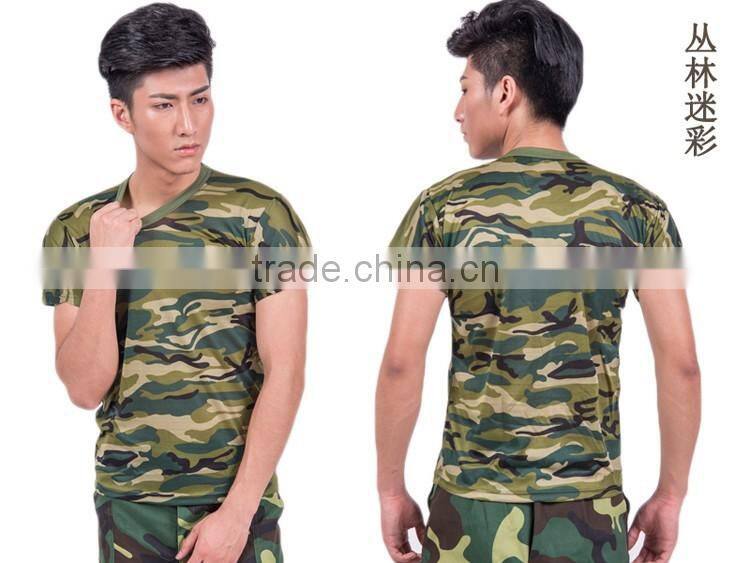 100% polyester o-neck t-shirt wholesale with all over sublimation, camouflage t-shirt wholesale