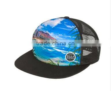 Blue And Red America Flag mesh hat/ fashion cap