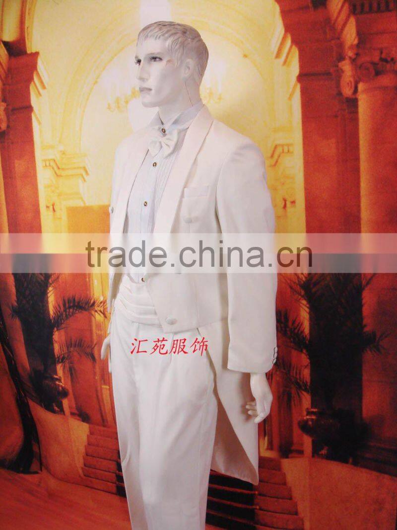 white tuxedo wedding suit