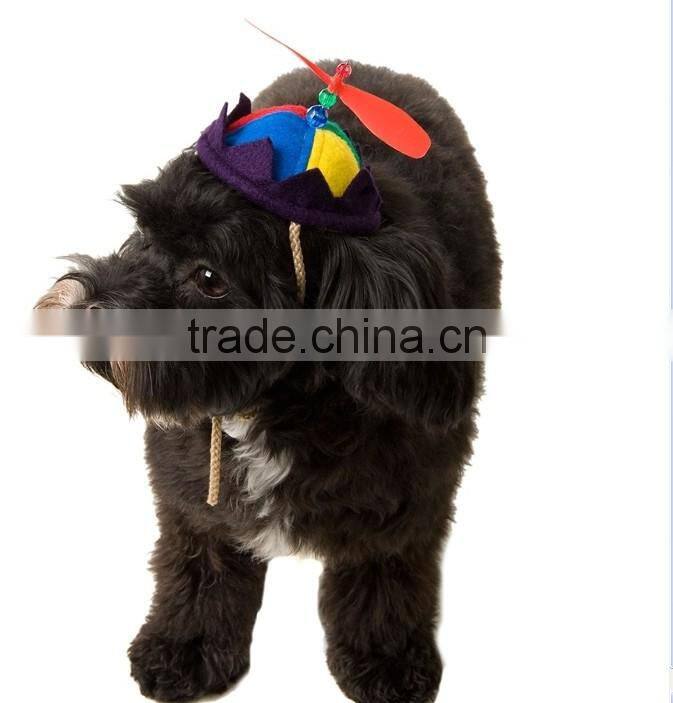 propeller beanie hat for dog, dog propeller hat,helicopter hat