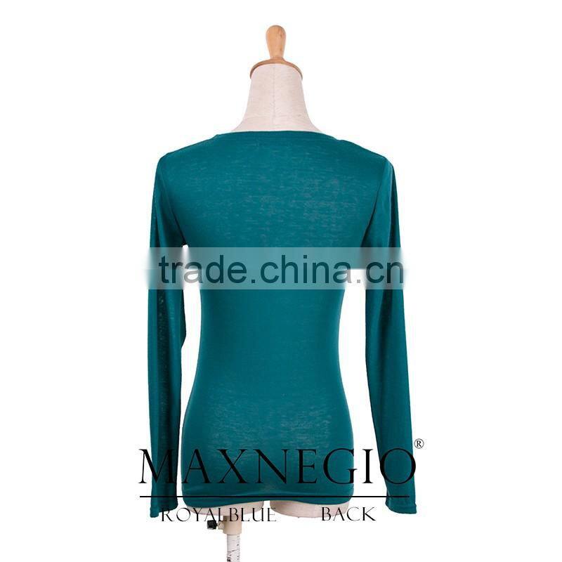 wholesale cheap price new fashion ladies blouse designs 2016 candy colors women long sleeve t shirt spring
