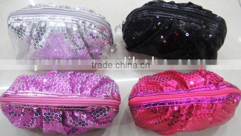 Fashion Lady sequin cosmetic case