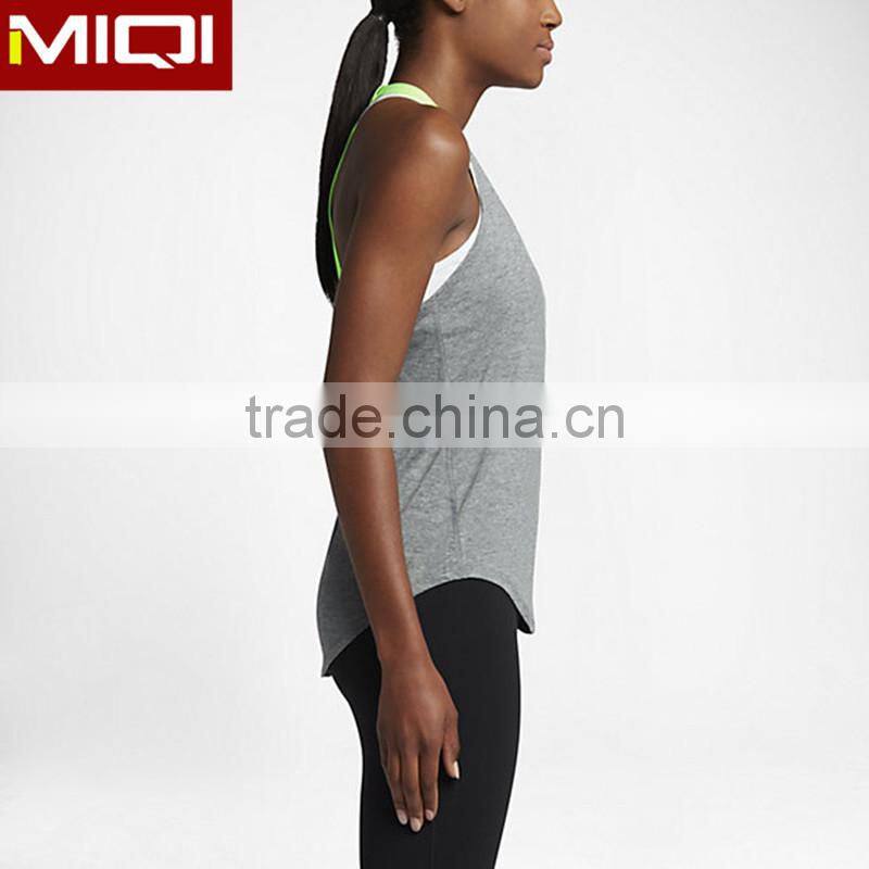 Cheap wholesale top quality women fitness tank top with unique design fitness tank top