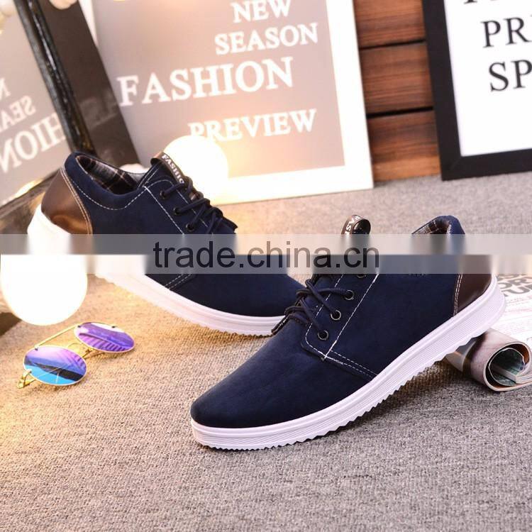 Cheap wholesale price summer breathable PU casual mens shoes