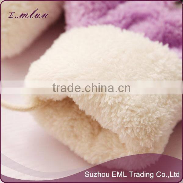 JUST ARRIVED Cute Winter Blue Red Plush Beard Girls Gloves