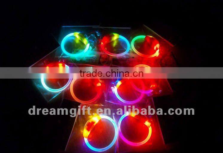 2012 LED light band glow in the darkwristband 5 colors 100 pairs MOQ.