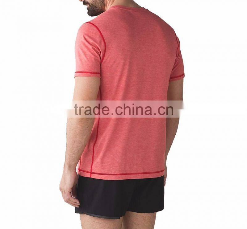 Fashion light color man quick dry running shirts running t shirt