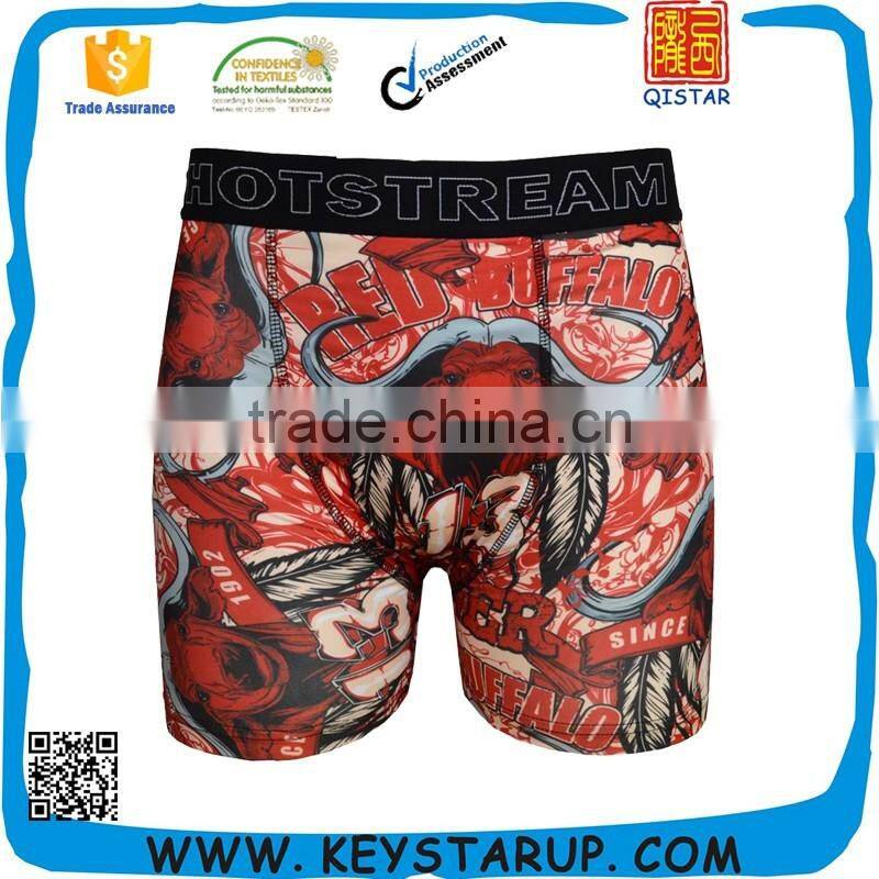 Comfortable Breathable Men Boxer Shorts Cotton Spandex Stripe Men's Underwear