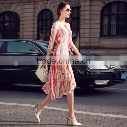 Z&M Women's 2017 New Fashion dress Silk dress Dress dress
