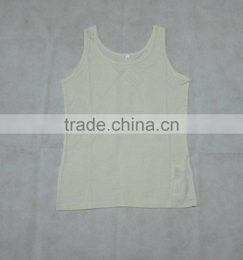 Womens Merino Wool Thermal Wholesale Customized Lady Camisole, Sleeveless Singlet Vest, Size Plus