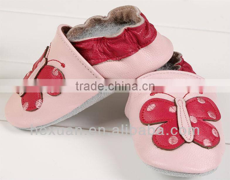 New design high quality hot-selling in European maket 2014 lovely kids leather shoes