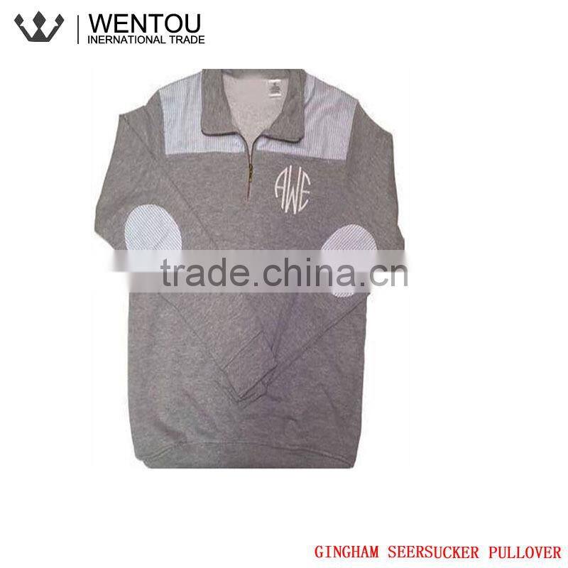 Monogram Ladies Oversized Seersucker Jersey Pullover