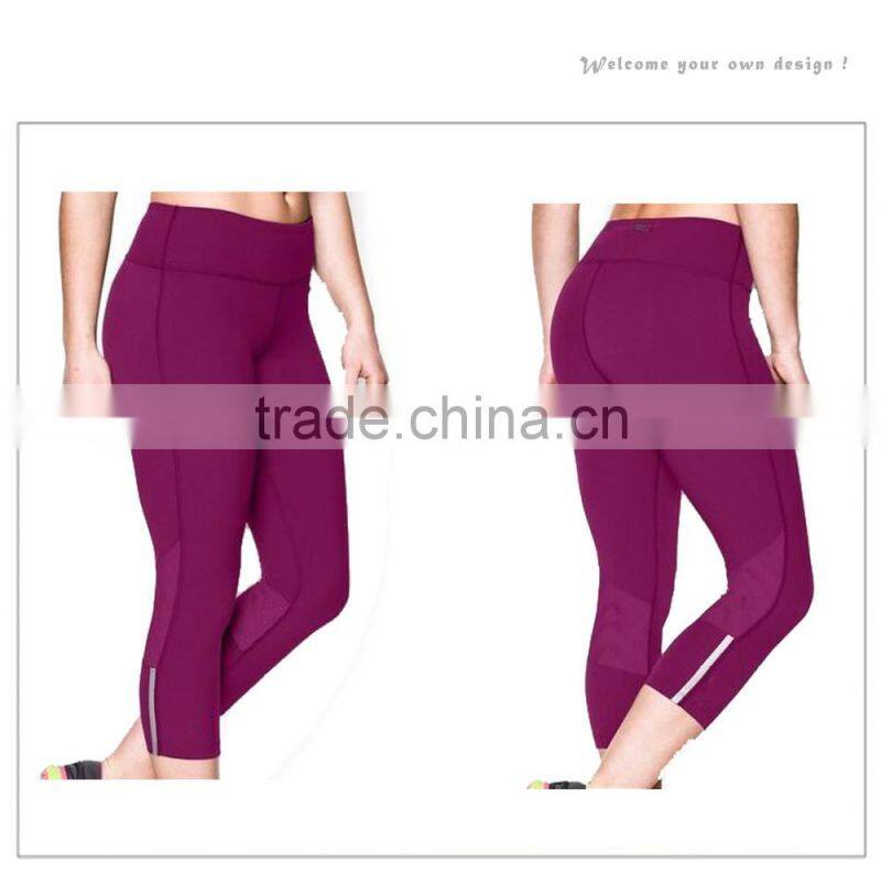 candy colored waistband polyester spandex yoga tight hot leggings