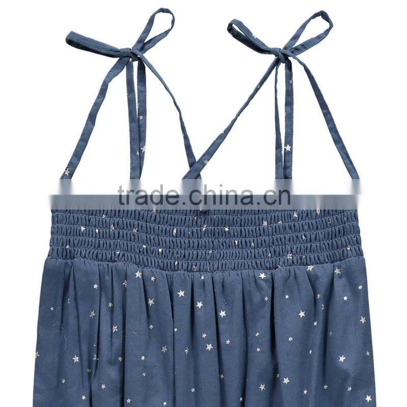 Kids romper baby clothes blue denim one piece Jumpsuit wholesale childrenis clothing