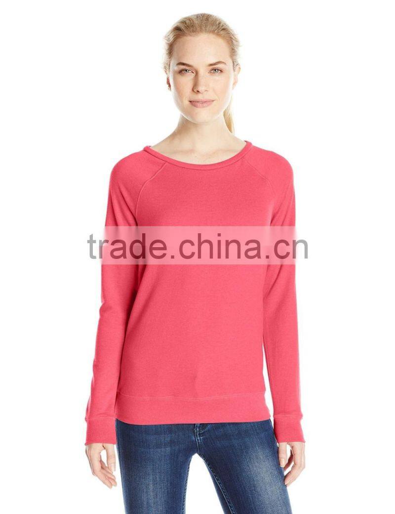 Women's Lightweight French terry Heathered super soft sweater
