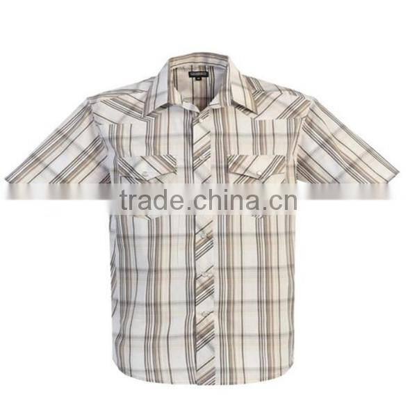 2016 new wholesale Long Sleeve Snap custom mens casual dress shirts