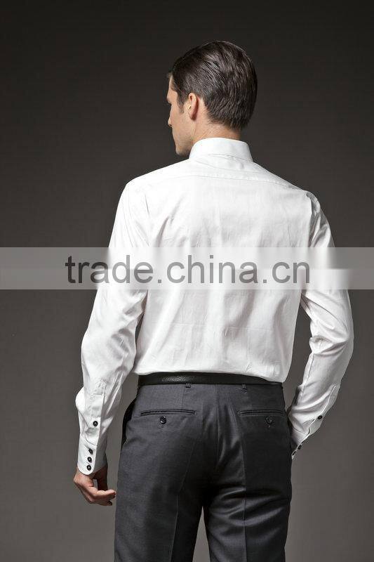 2015 latest formal shirt designs for men 100% cotton