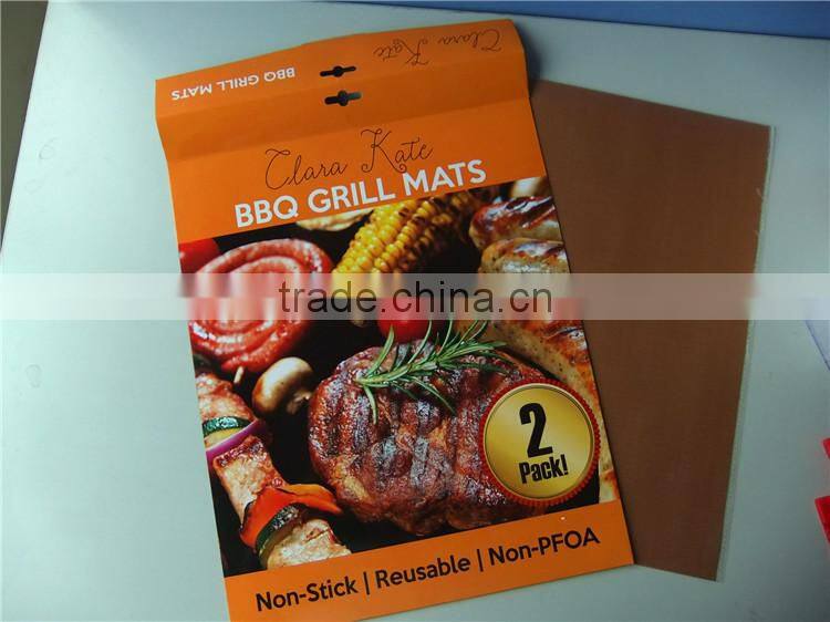 Non-stick Copper Grill Baking Mat BBQ grill mat fireproof charcoal Yoshi bbq grill mat
