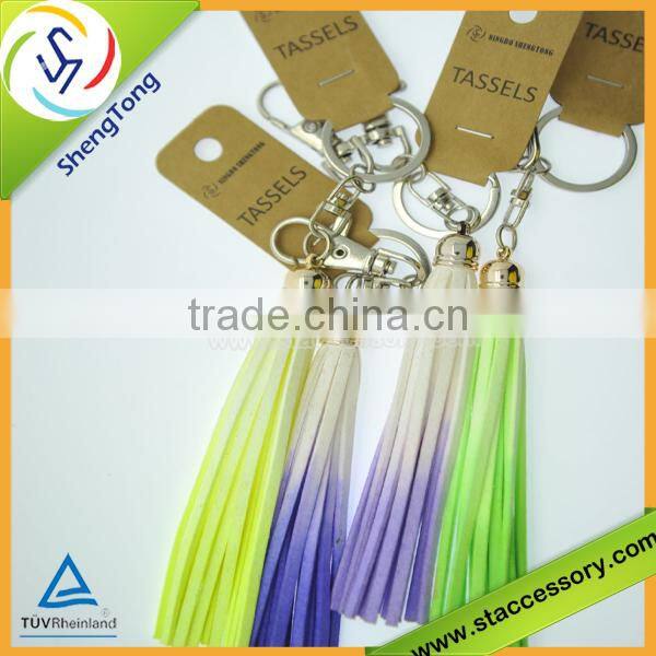 hot sale wholesale tassel keychain/colorful tassel keychain