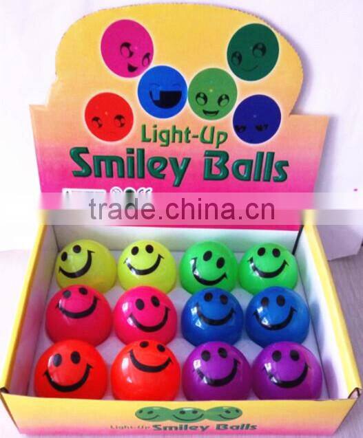 Halloween flashing sport bounce ball TPR rubber bounce ball