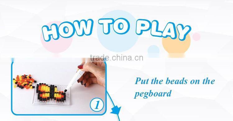 Diyfashion 5mm hama perler fuse beads zebra set with puzzle iron paper and twezzer hama beads toys for kids 18095