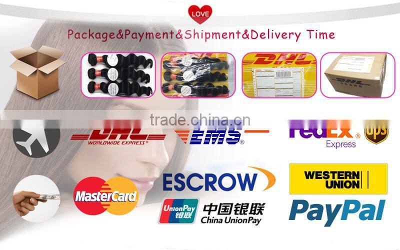 Hot selling high quality natural hair extensions , Indian hair