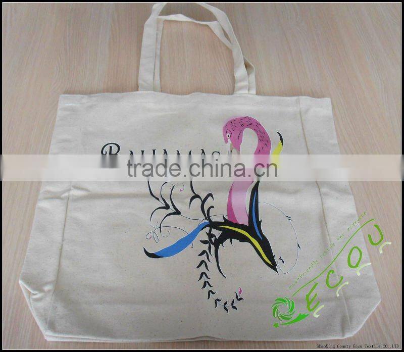 Natural cotton canvas tote bag