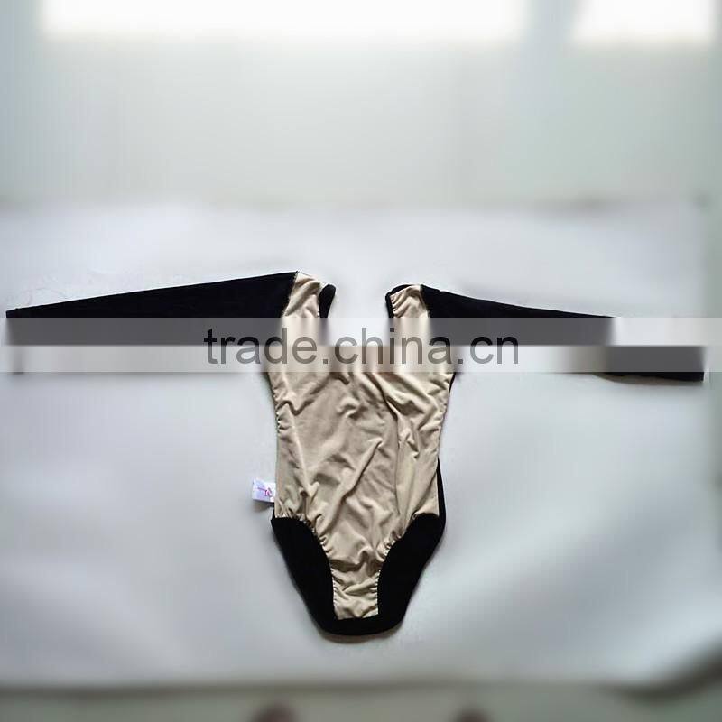 Gymnastics leotard child sexy leotard lingerie long sleeve leotard