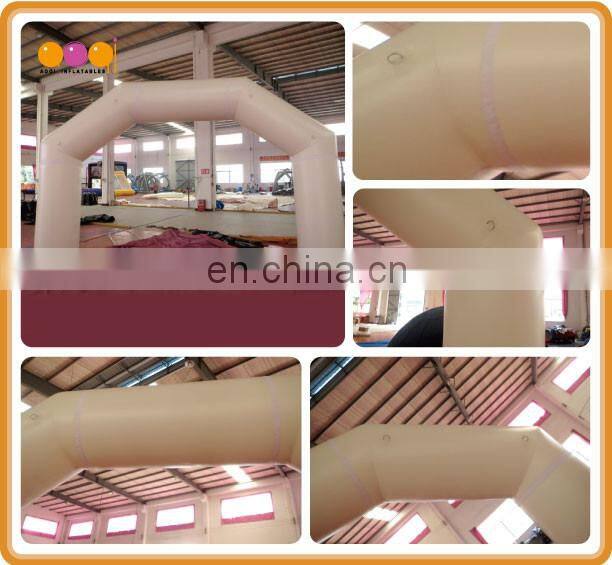 commercial best quality inflatable white arch for sale