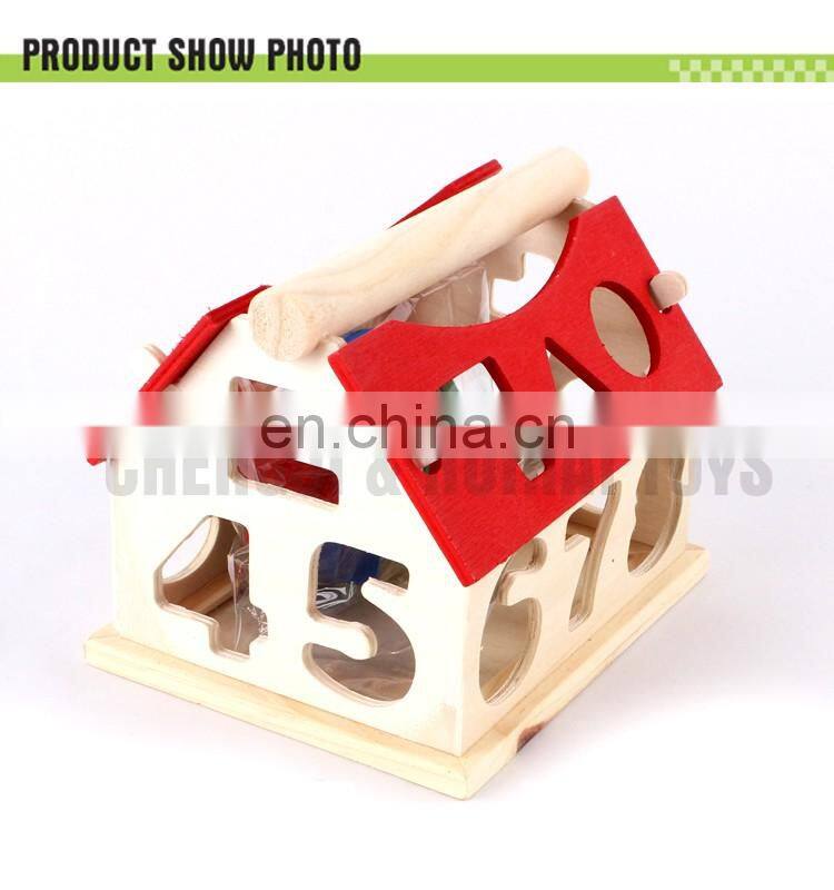 Digital intelligent house learning funny wooden toy house