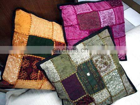 Sequins Patches Cushion Cover,Khambria Cushion Cover