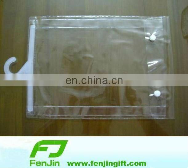 flat pvc bag with cardboard insert