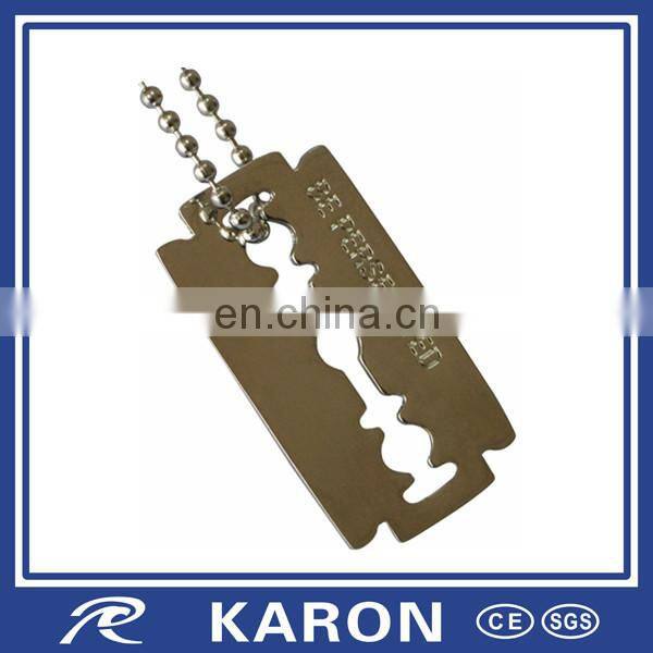quality double sided custom dog tag with ball chain