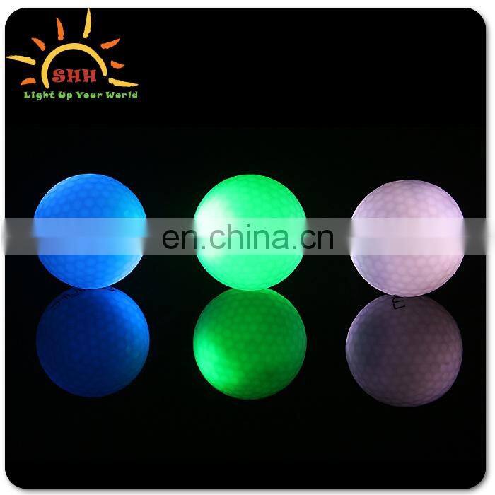 Novelty Flashing LED Golf Ball Wholesale Multi-Color Flashing Led Golf Ball
