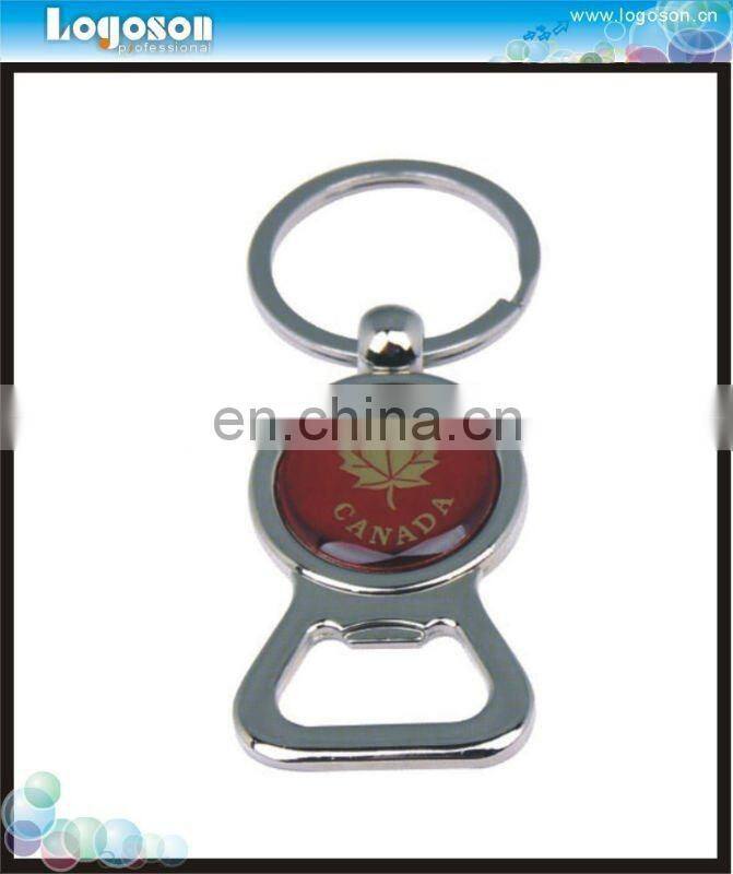 Epoxy logo Canada souvenir bottle opener key chain
