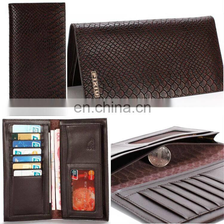 China Gold Supplier Bule Color Leather Passport Holder PU Passport Folder