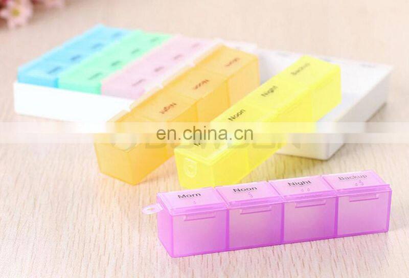 Promotion Gift Plastic Pill Storage Cases Colorful Medicine Box