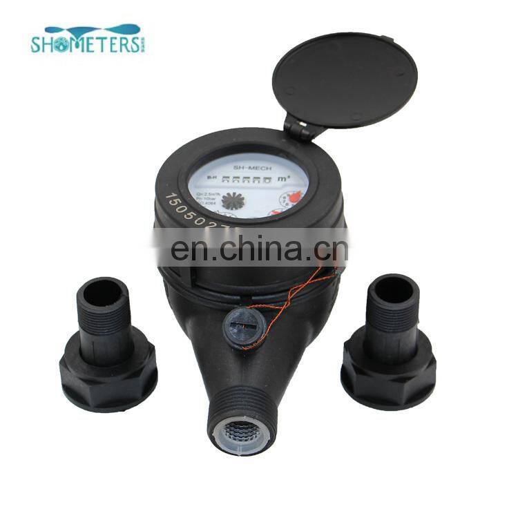vertical installation magnet stop Brass Mult jet water flow meter DN15